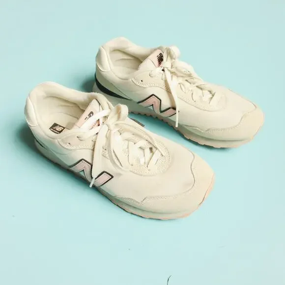 New Balance 515 Knit Pink Cream Sneakers Size 11 Retro Athlethic Y2K - Picture 1 of 8